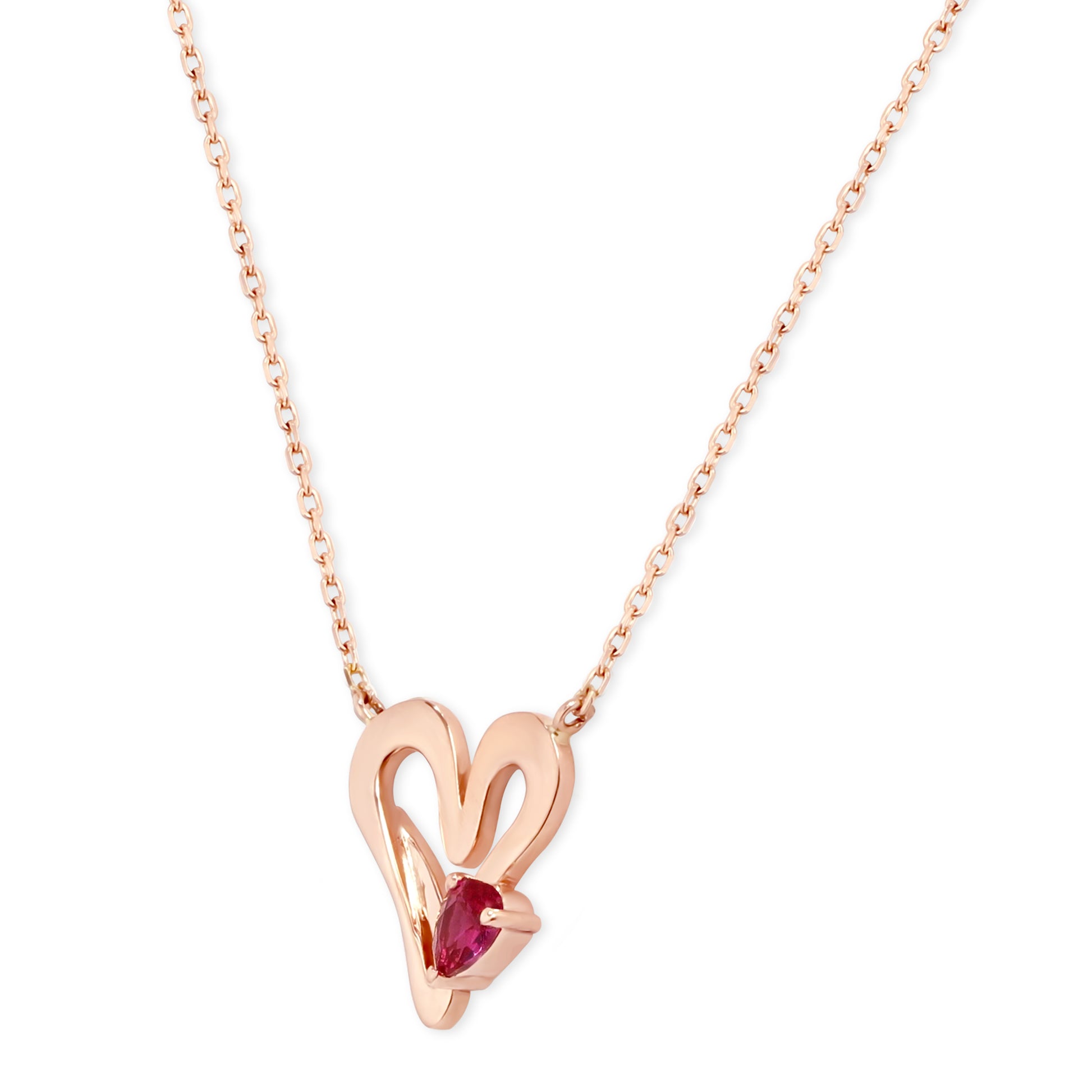 Pendant Heart with Stone